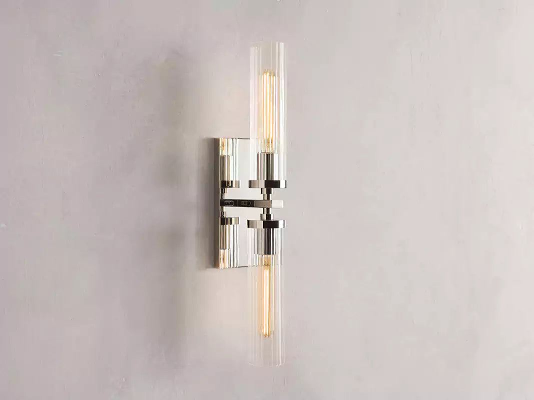 Andreaso 2-Light Glass Wall Sconce