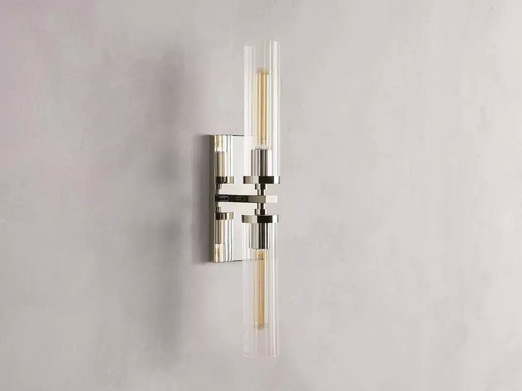 Andreaso 2-Light Glass Wall Sconce