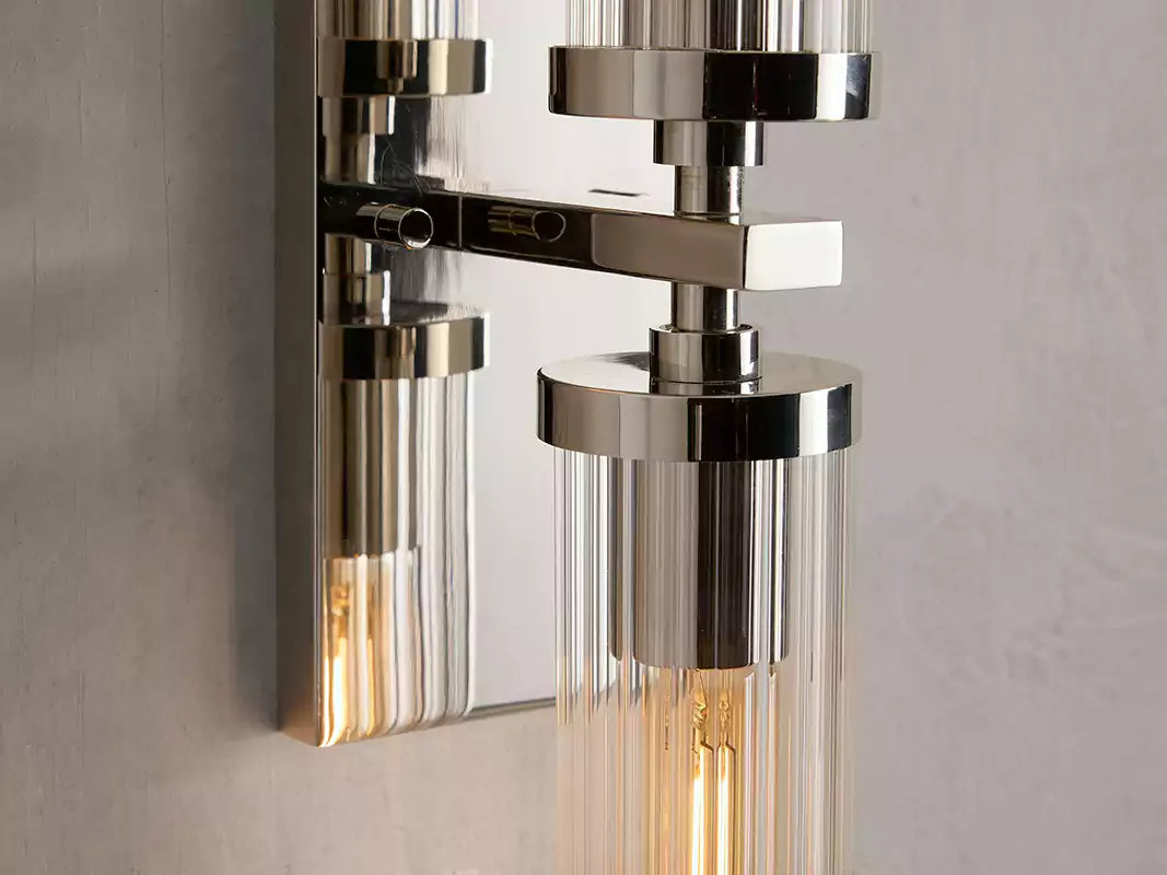 Andreaso 2-Light Glass Wall Sconce