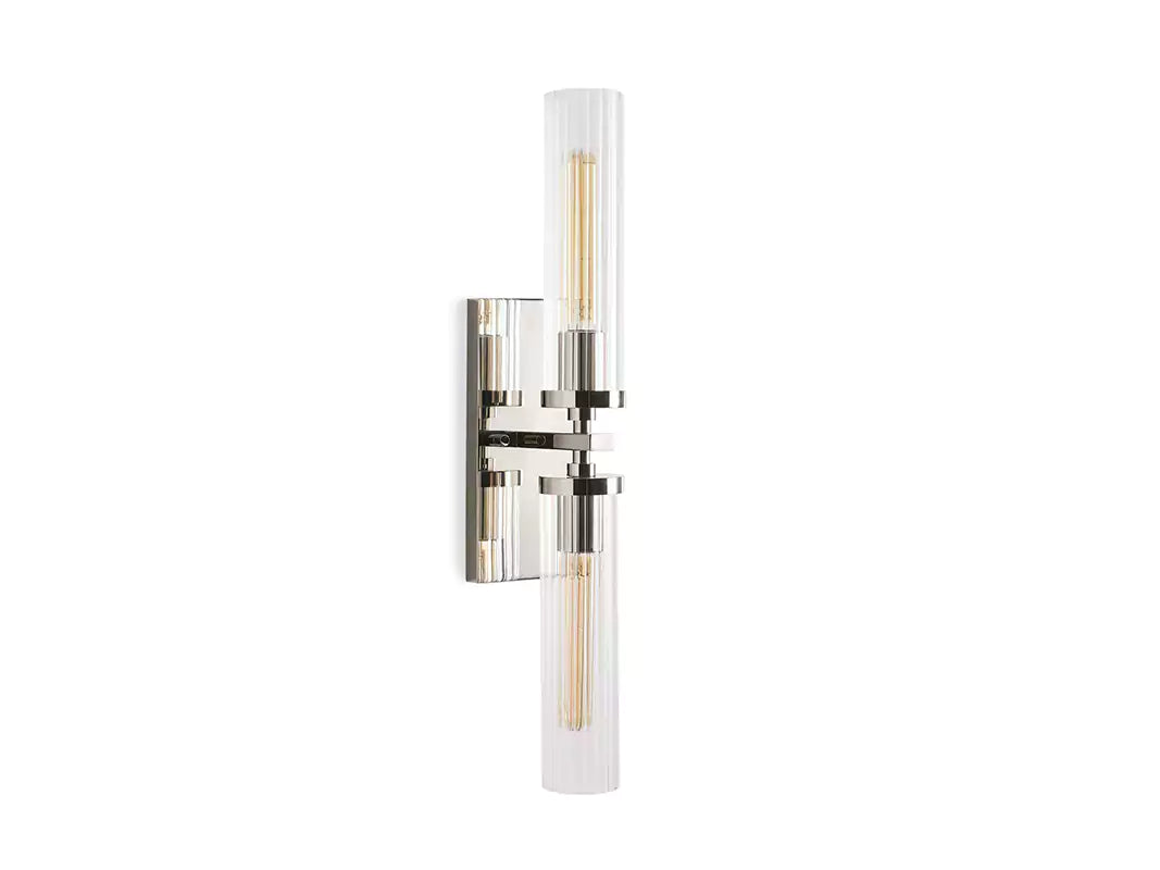 Andreaso 2-Light Glass Wall Sconce