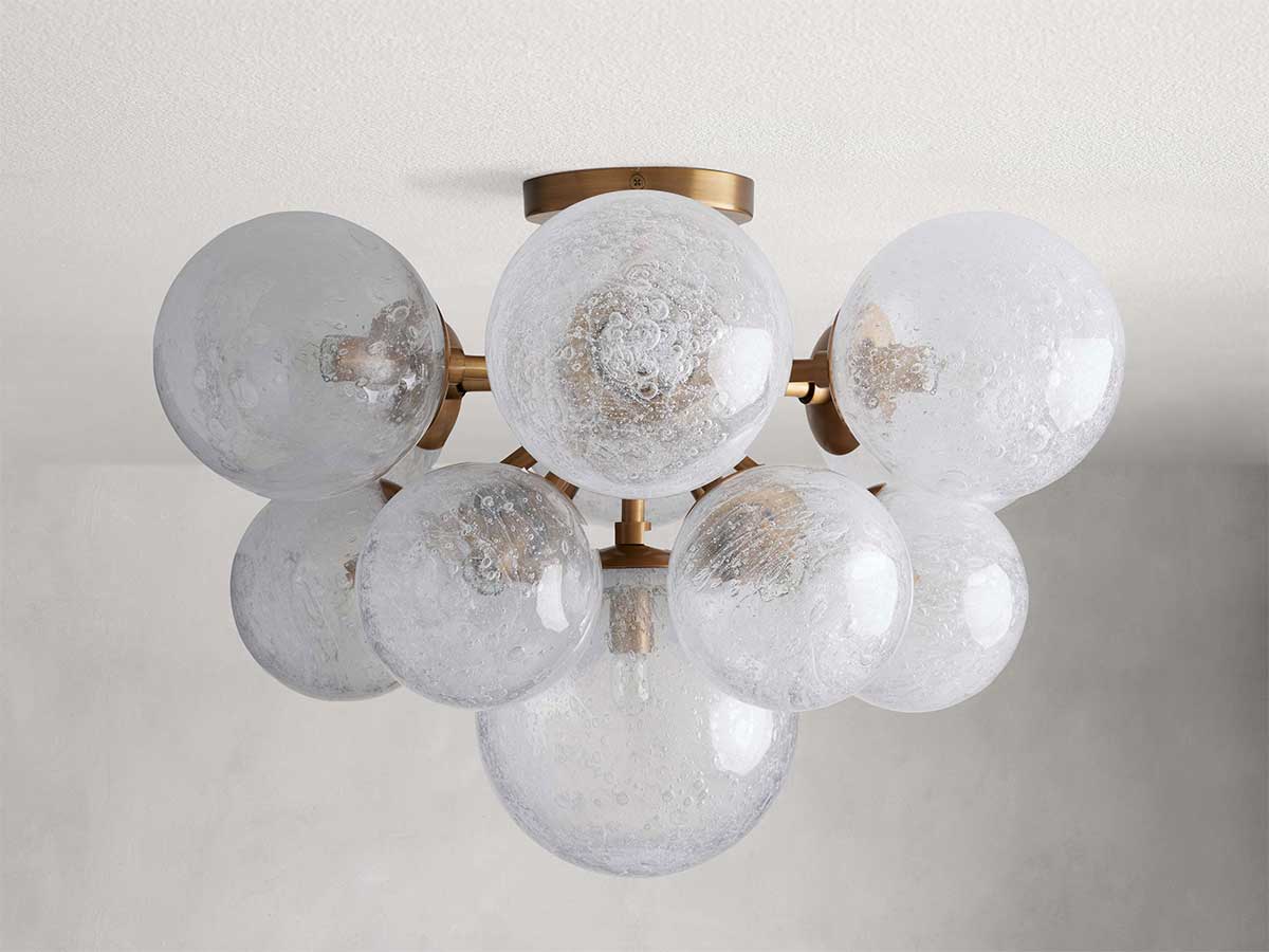 Mandozar Glass Flushmount