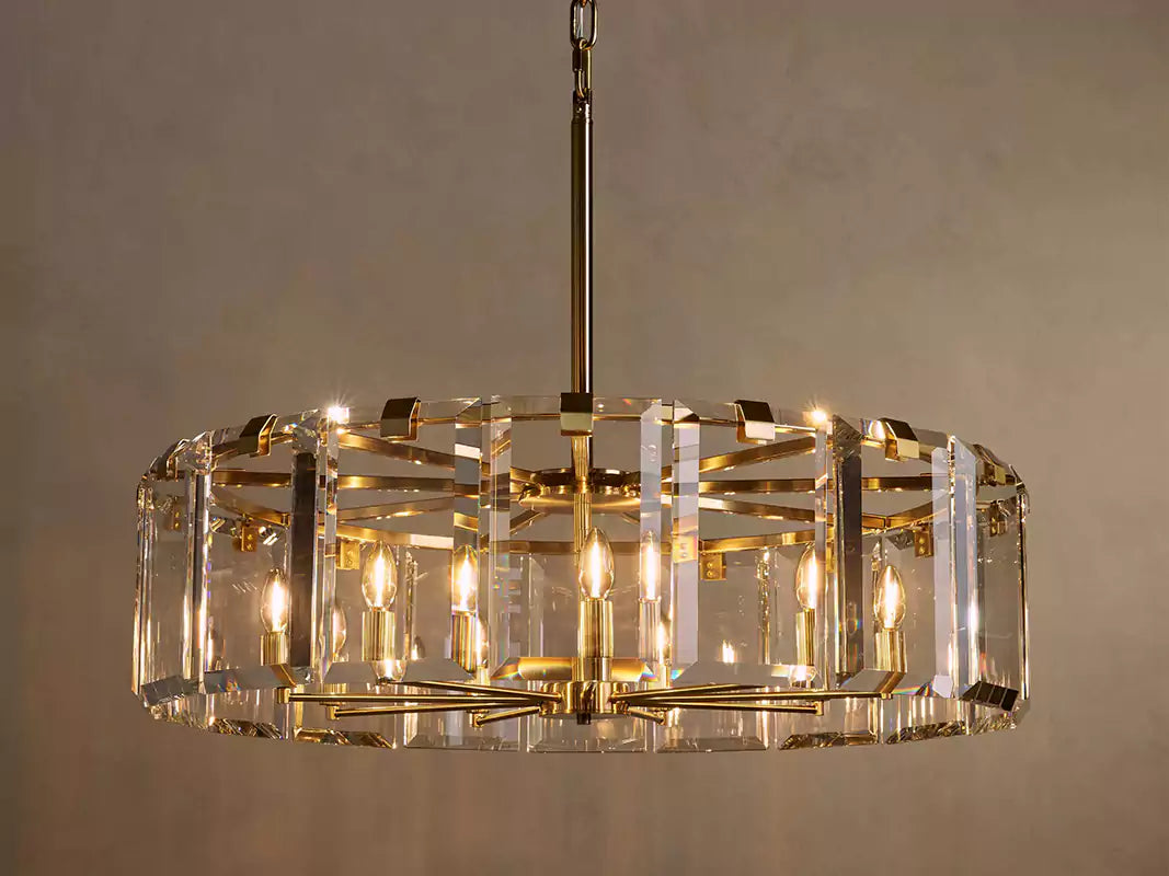 Amayar Crystal Round Chandelier 30" 38" 48"