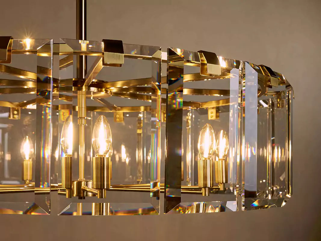 Amayar Crystal Round Chandelier 30" 38" 48"