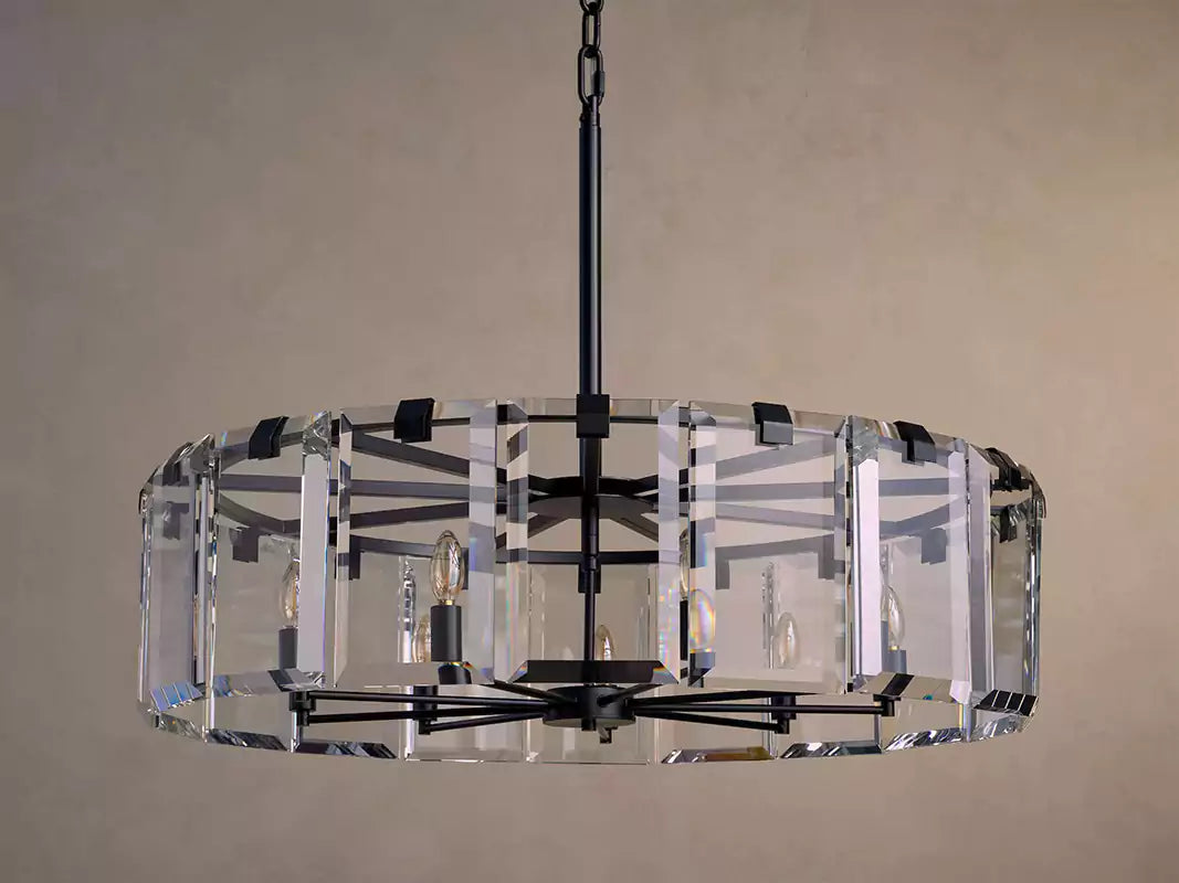 Amayar Crystal Round Chandelier 30" 38" 48"