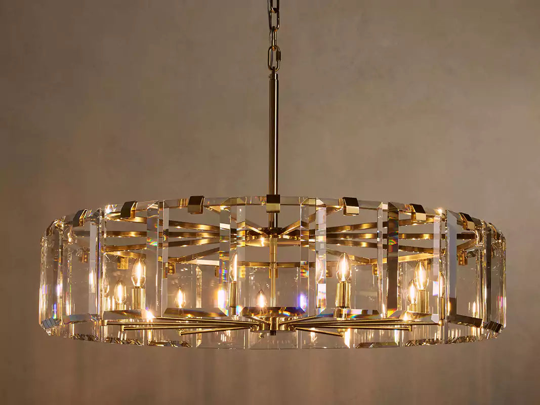 Amayar Crystal Round Chandelier 30" 38" 48"