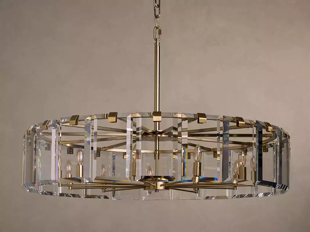 Amayar Crystal Round Chandelier 30" 38" 48"