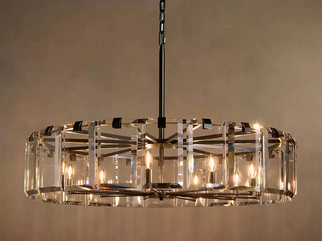 Amayar Crystal Round Chandelier 30" 38" 48"
