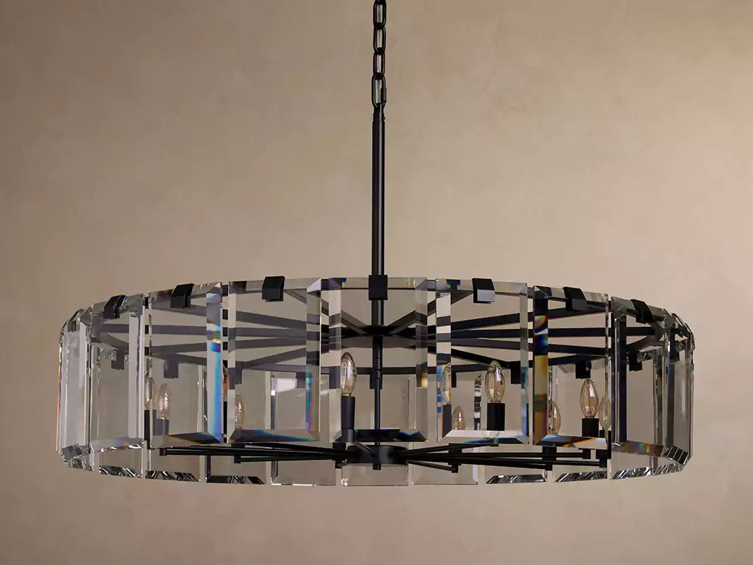 Amayar Crystal Round Chandelier 30" 38" 48"