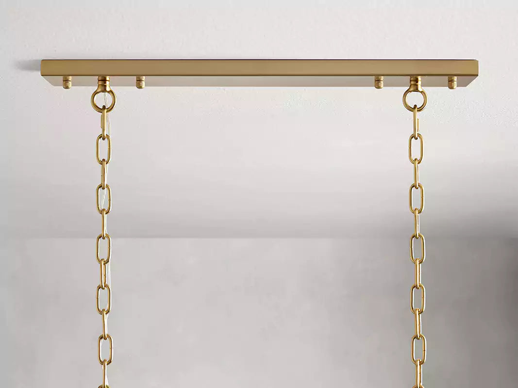 Amayar Crystal Rectangular Chandelier 40" 53"