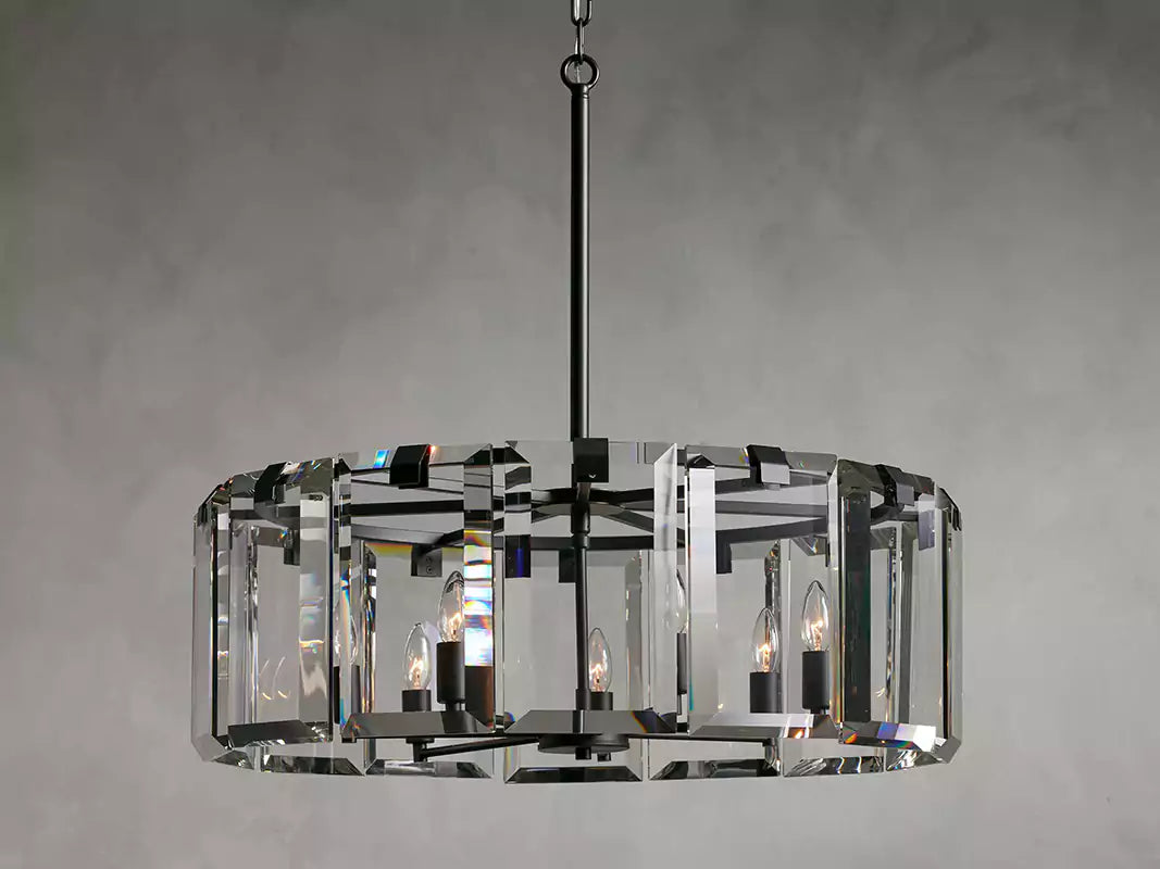 Amayar Crystal Round Chandelier 30" 38" 48"