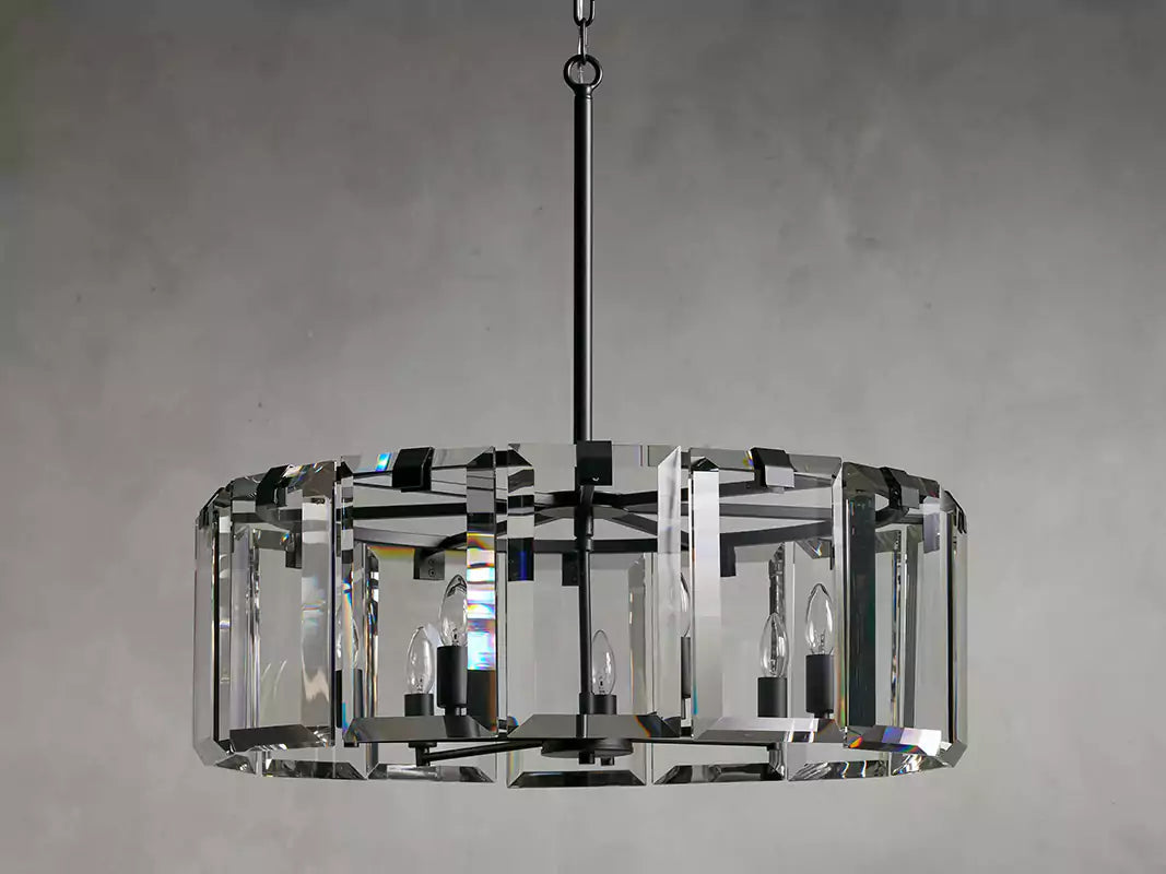 Amayar Crystal Round Chandelier 30" 38" 48"