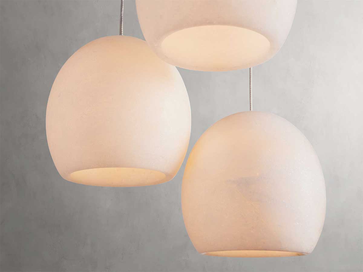 Arican Alabaster Round Chandelier
