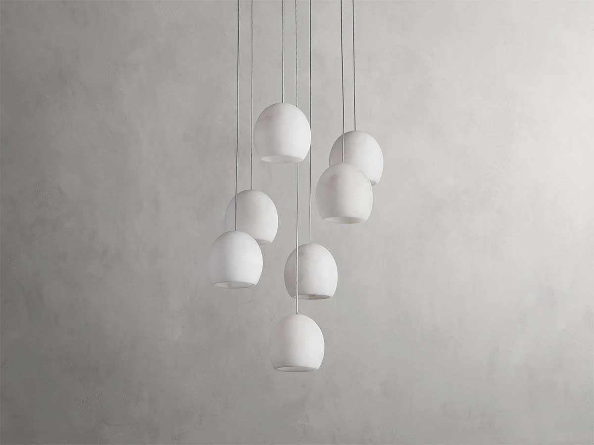Arican Alabaster Round Chandelier