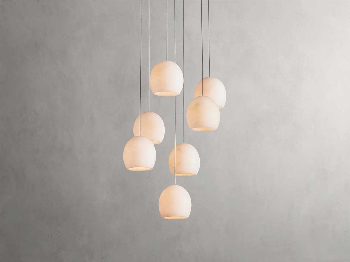 Arican Alabaster Round Chandelier