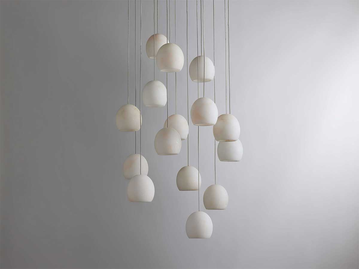 Arican Alabaster Round Chandelier