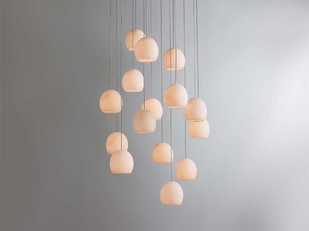 Arican Alabaster Round Chandelier