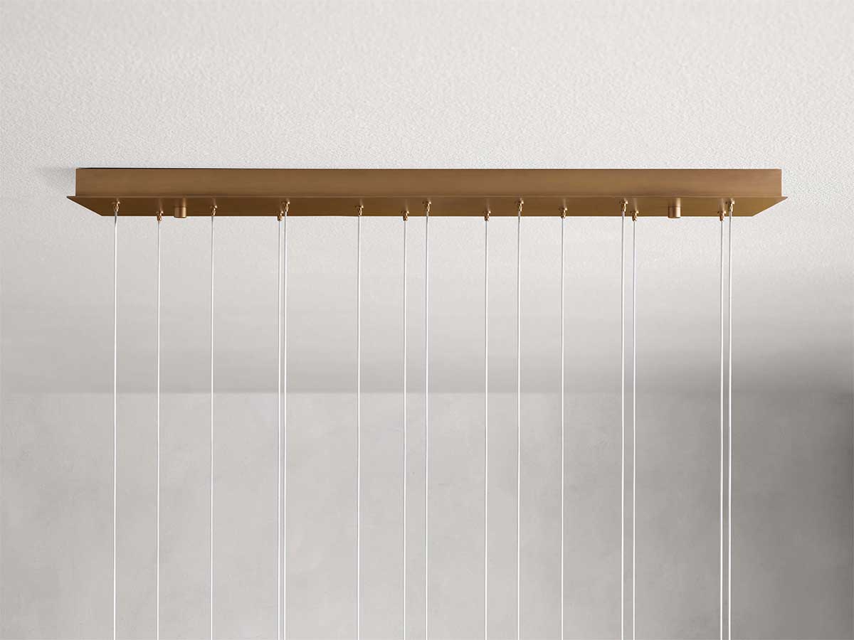 Arican Alabaster Rectangular Chandelier