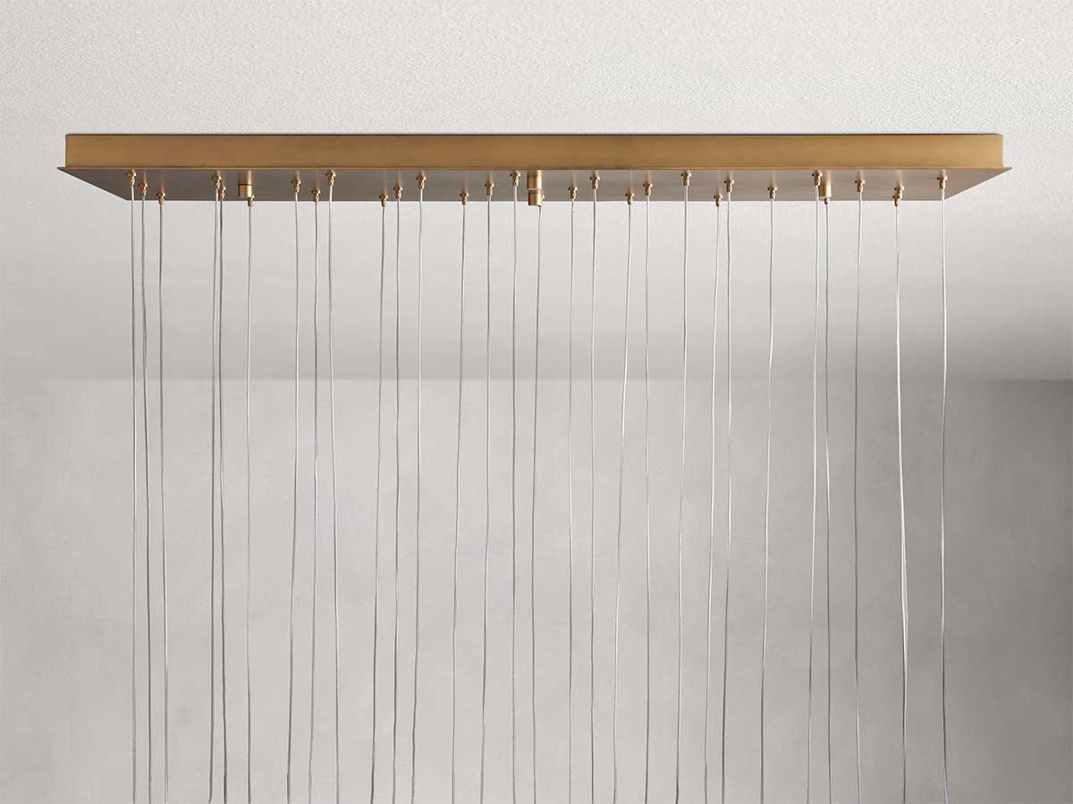 Arican Alabaster Rectangular Chandelier