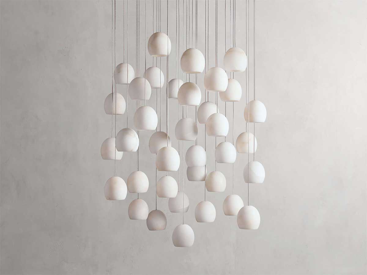 Arican Alabaster Round Chandelier