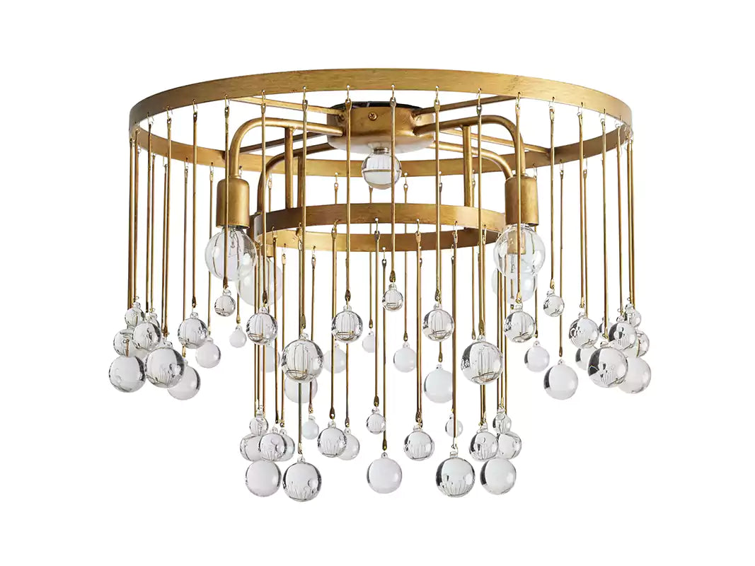 Aubreya Crystal Ball Flush Mount Light