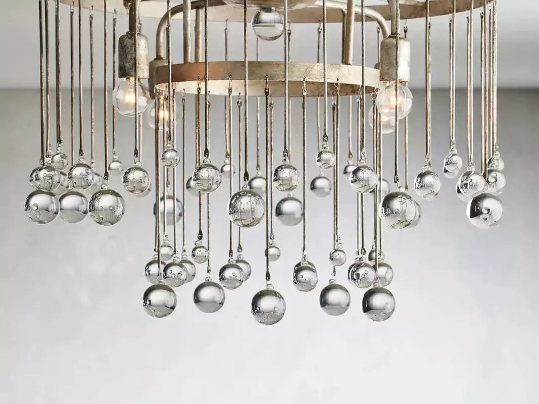 Aubreya Crystal Ball Flush Mount Light
