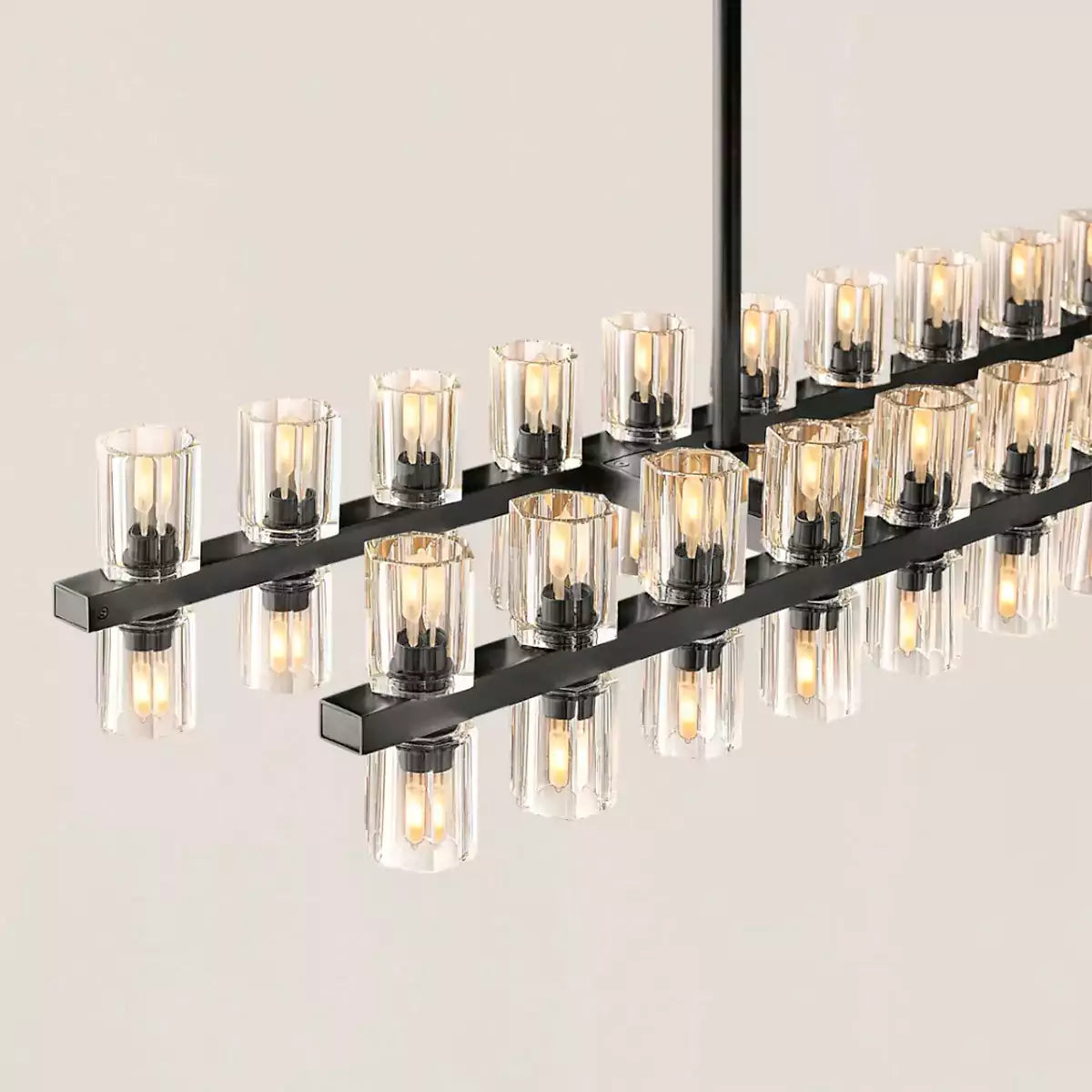 Arcachona LED Rectangular Chandelier 54"
