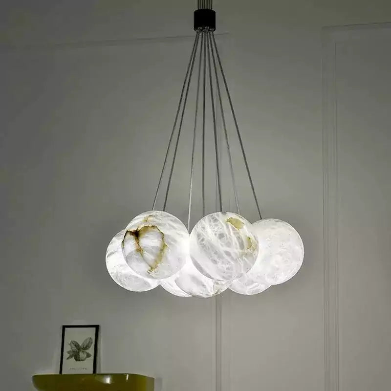 Alabaster Global Ceiling Pendant