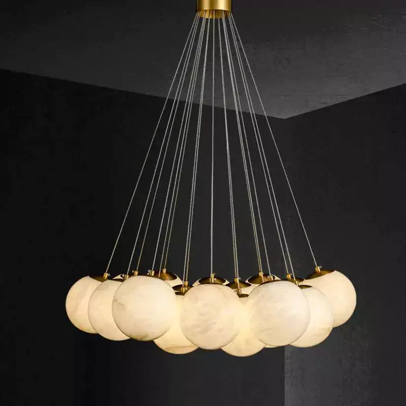Alabaster Global Ceiling Pendant