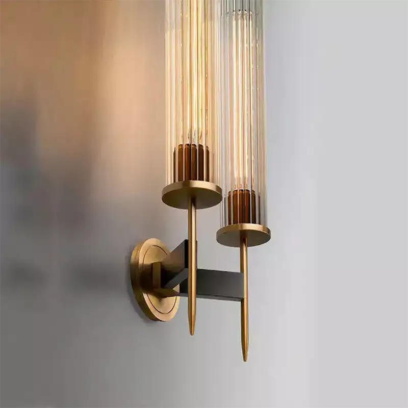 Alouette Brass Double Candle Sconce
