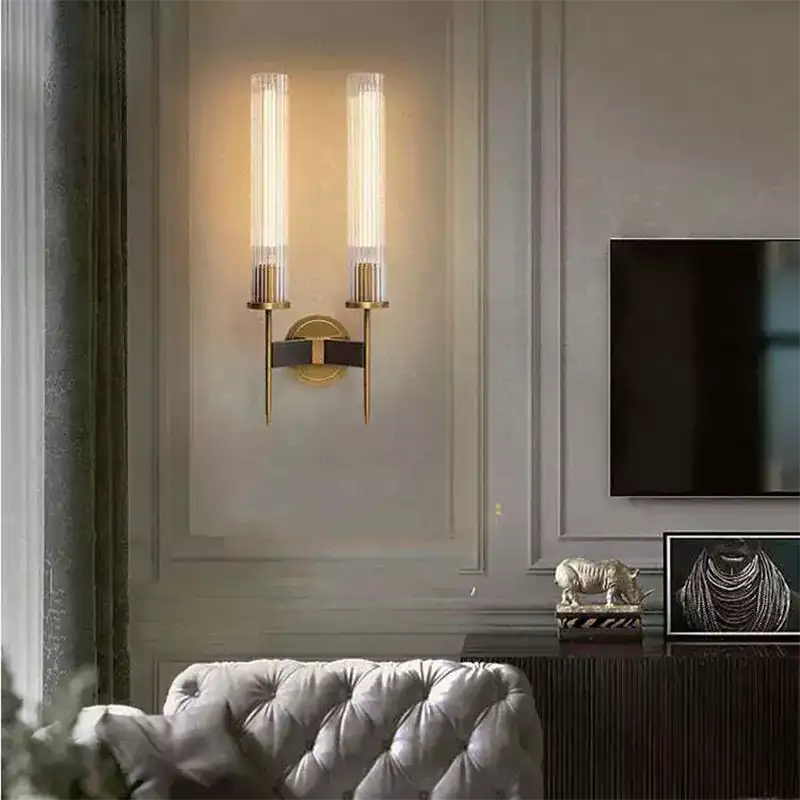 Alouette Brass Double Candle Sconce