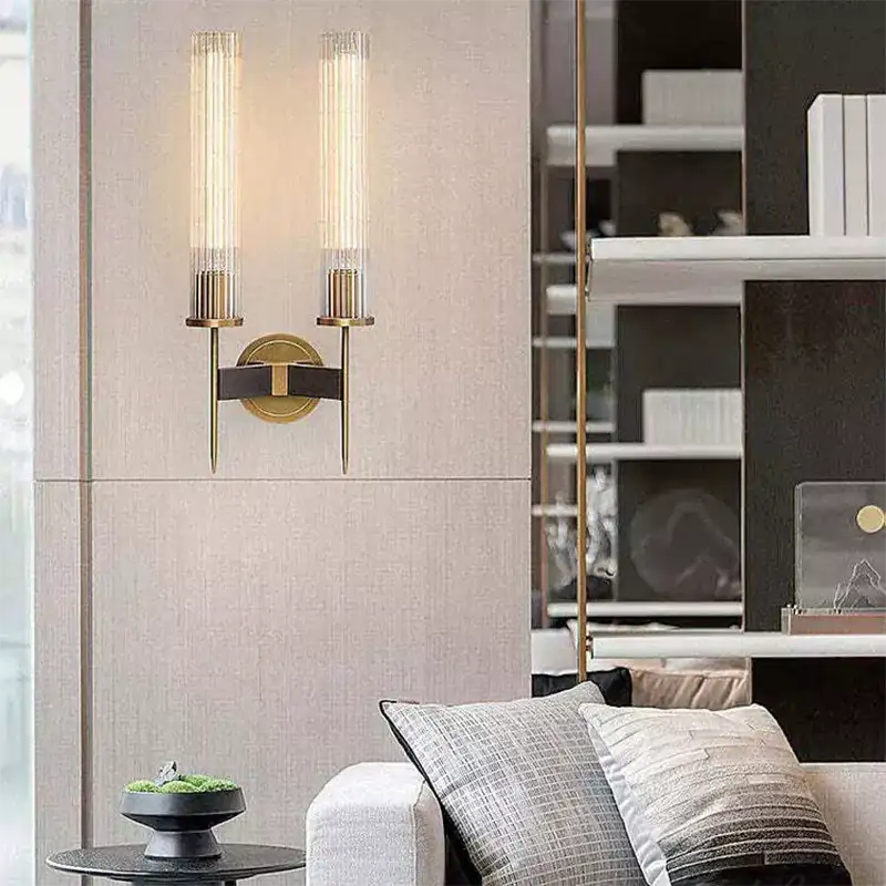 Alouette Brass Double Candle Sconce