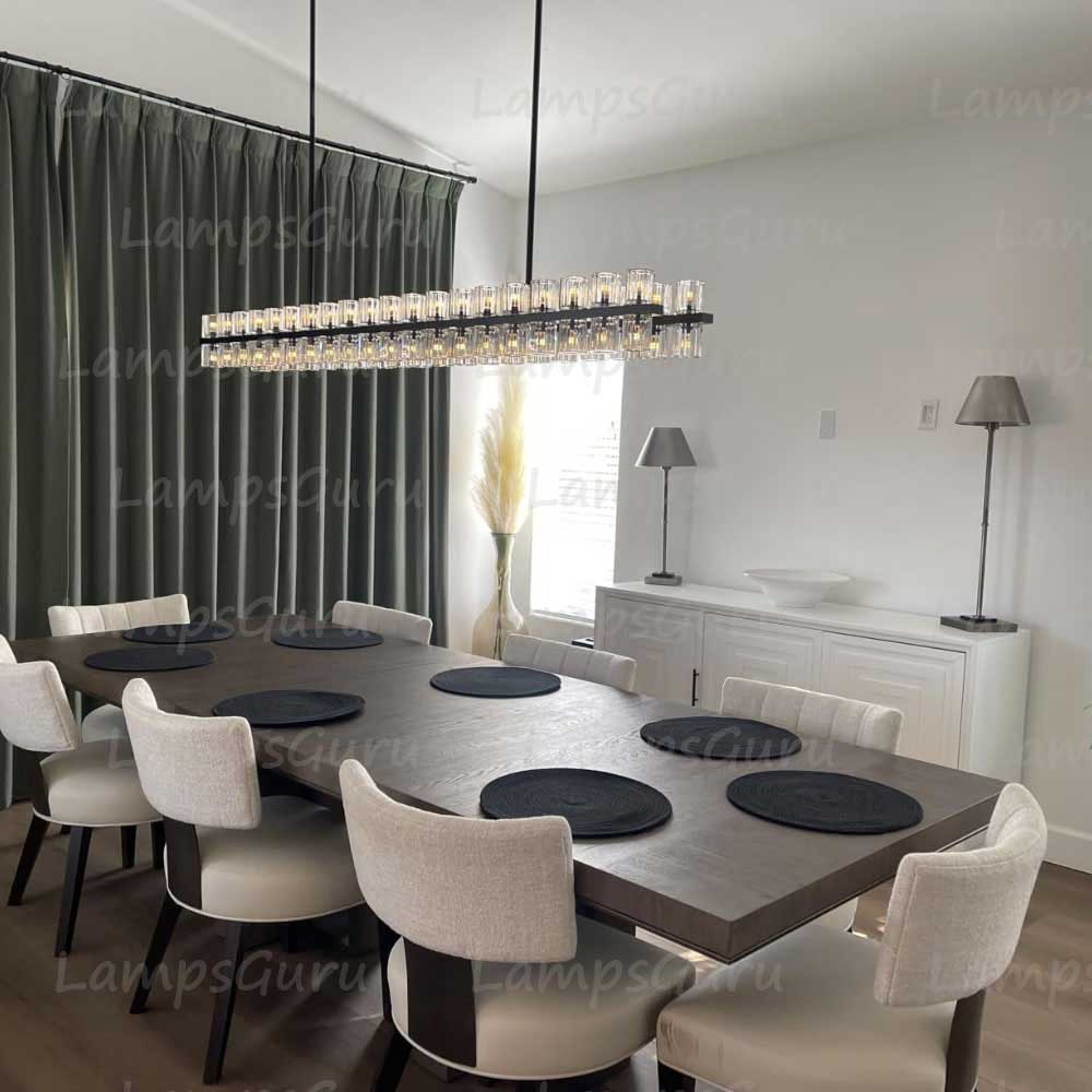 Arcachona LED Rectangular Chandelier 72"
