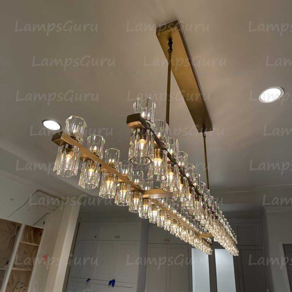 Arcachona LED Rectangular Chandelier 72"