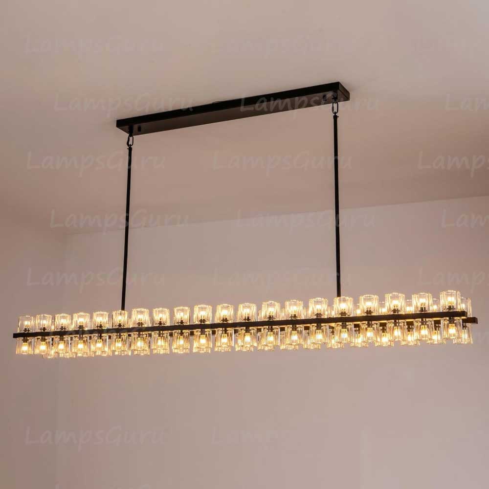 Arcachona LED Rectangular Chandelier 72"