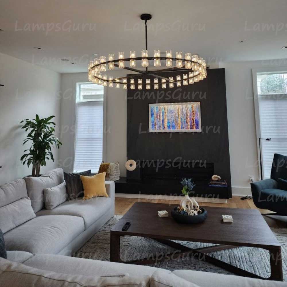 Arcachona LED Round Chandelier 60"