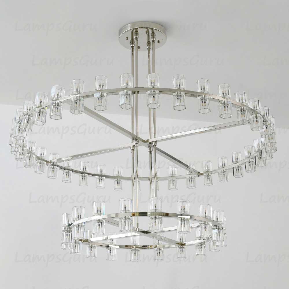 Arcachona LED Round Two Tier Chandelier 60"