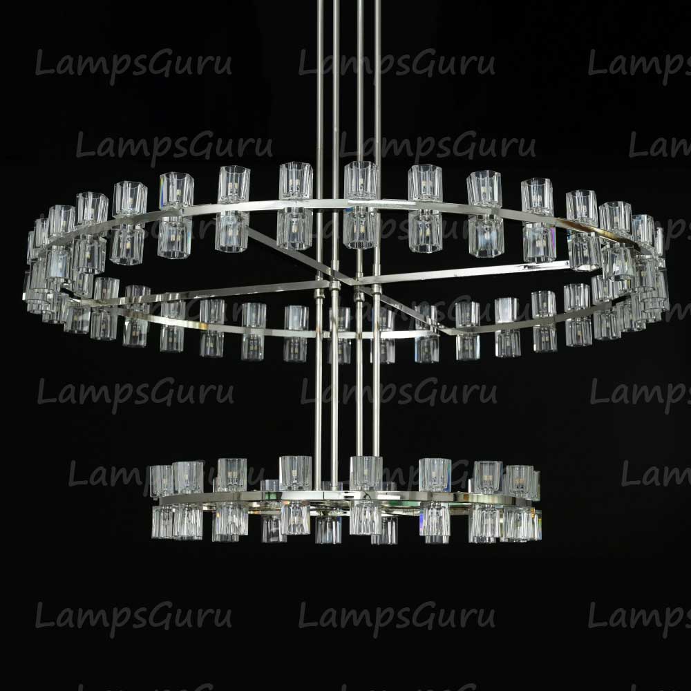 Arcachona LED Round Two Tier Chandelier 60"