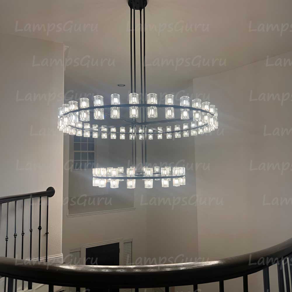 Arcachona LED Round Two Tier Chandelier 60"