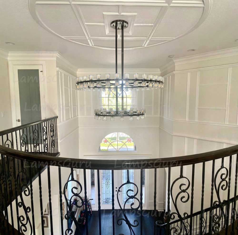 Arcachona LED Round Two Tier Chandelier 60"