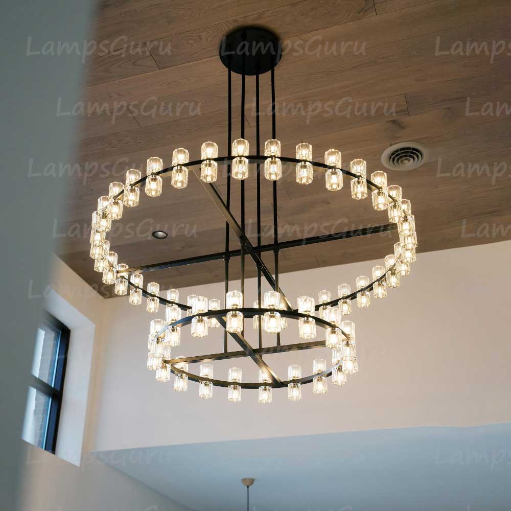 Arcachona LED Round Two Tier Chandelier 60"