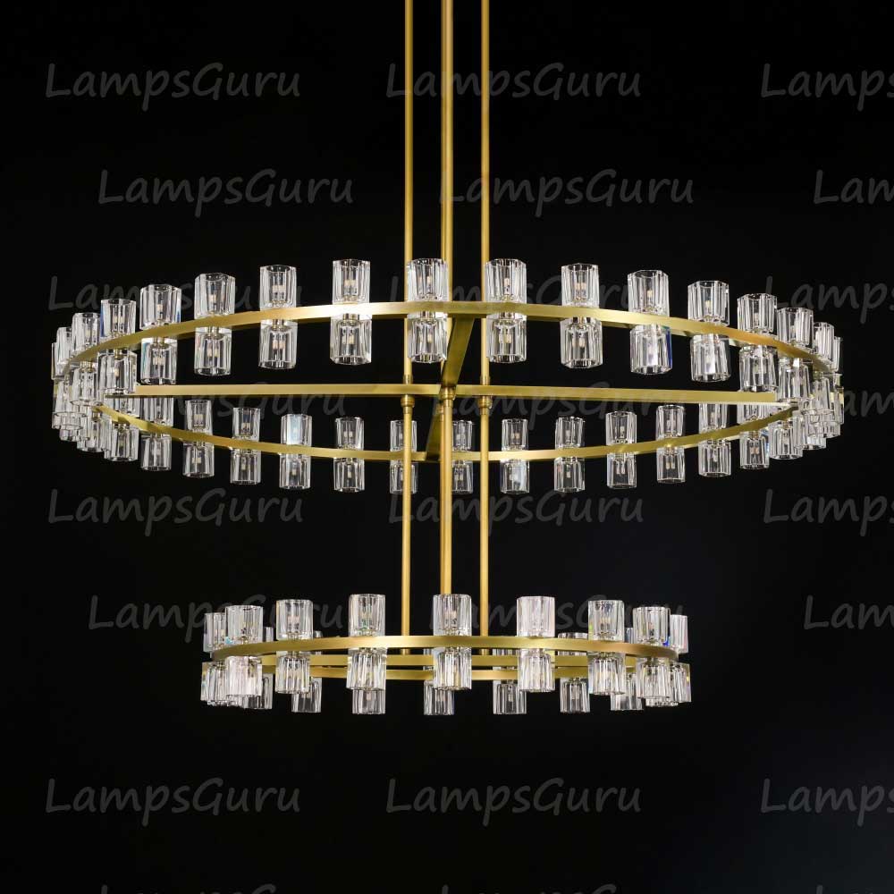 Arcachona LED Round Two Tier Chandelier 60"