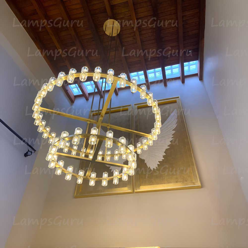 Arcachona LED Round Two Tier Chandelier 60"