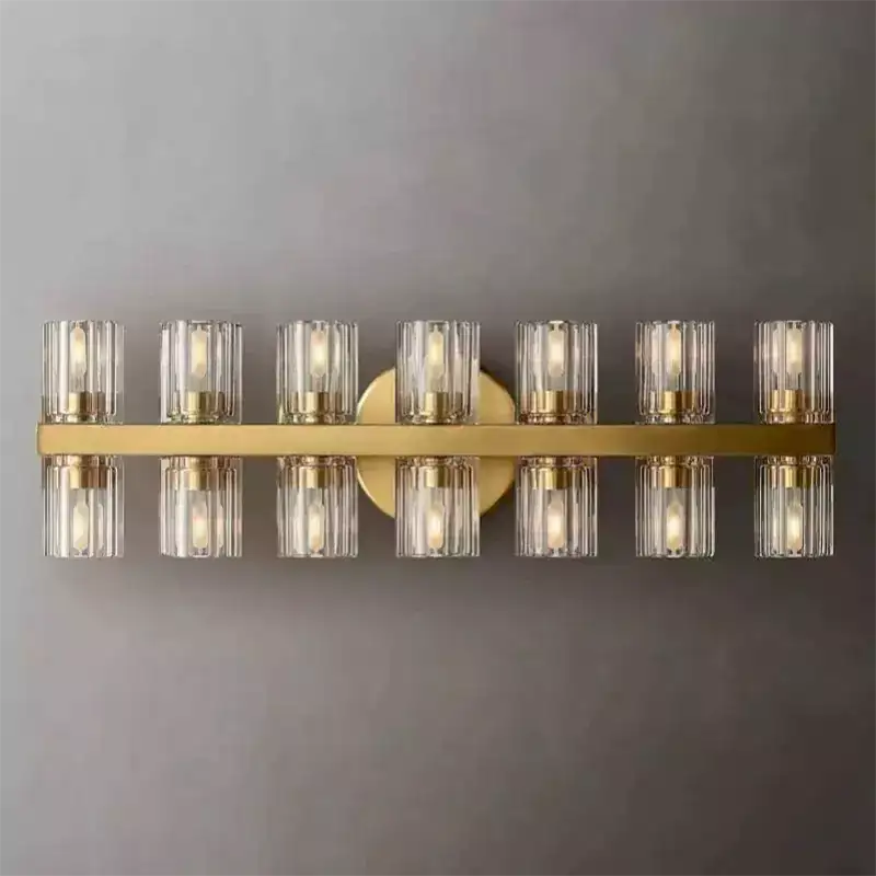 Arcachona Glass 14 Lights Wall Sconce
