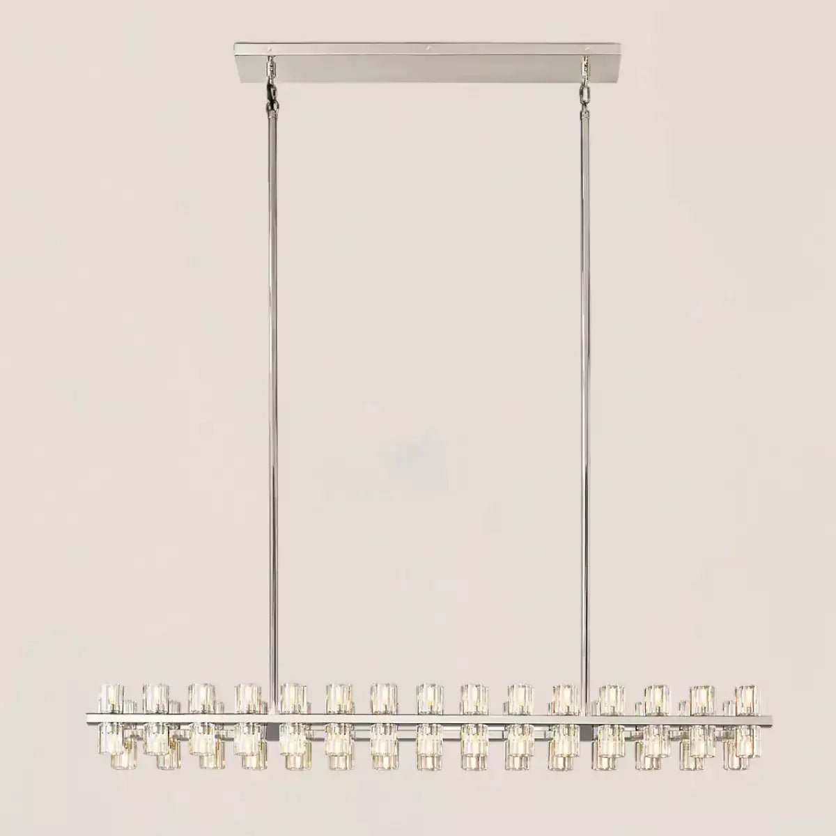 Arcachona LED Rectangular Chandelier 54"