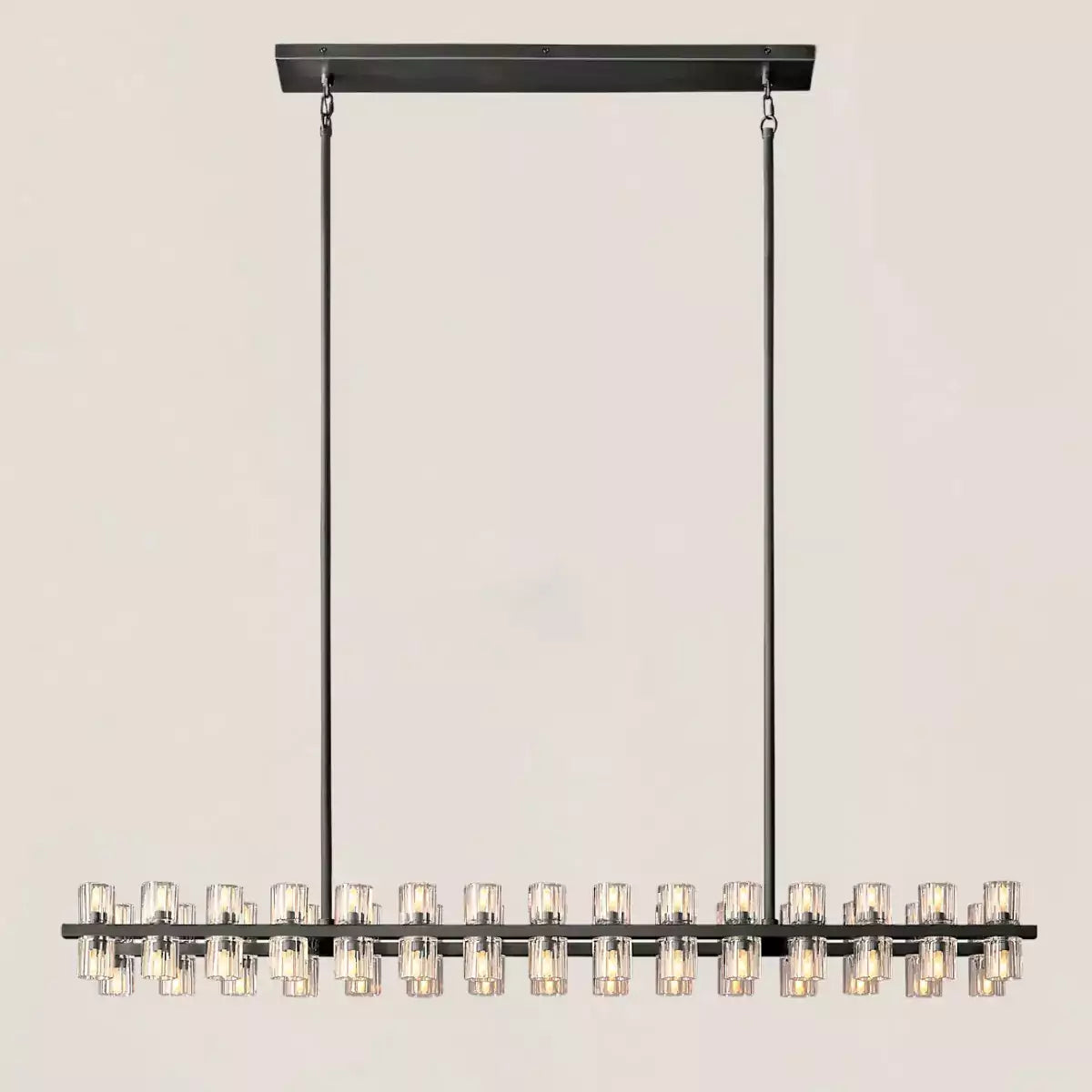 Arcachona LED Rectangular Chandelier 54"