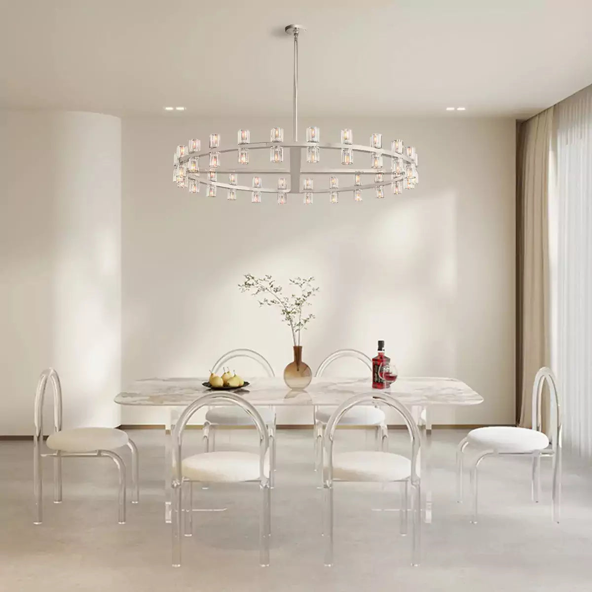 Arcachona LED Round Chandelier 48"