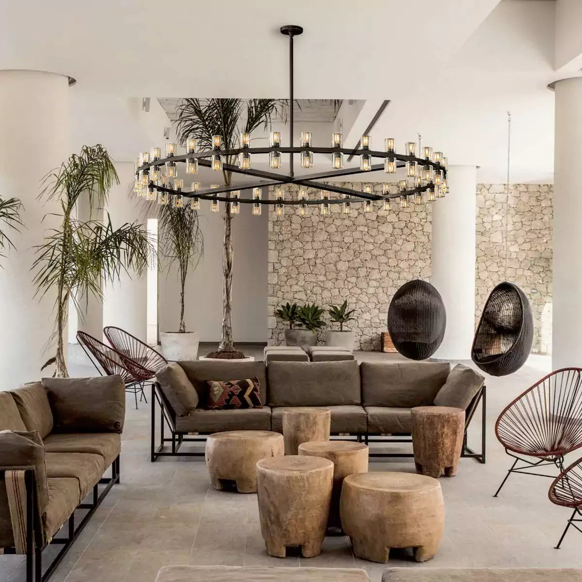 Arcachona LED Round Chandelier 60"