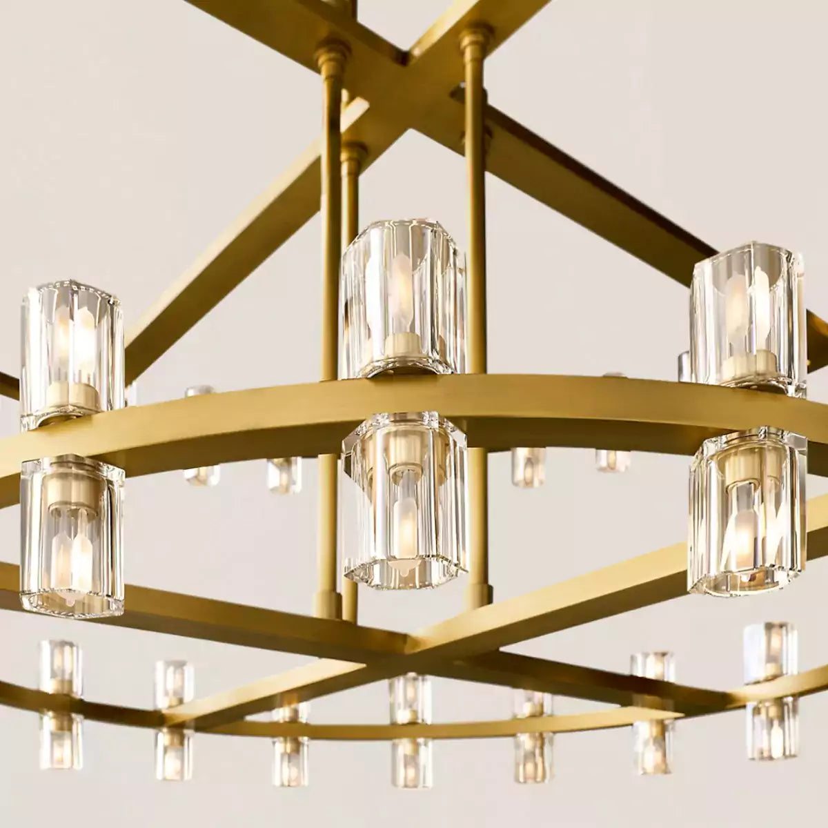 Arcachona LED Round Two Tier Chandelier 60"