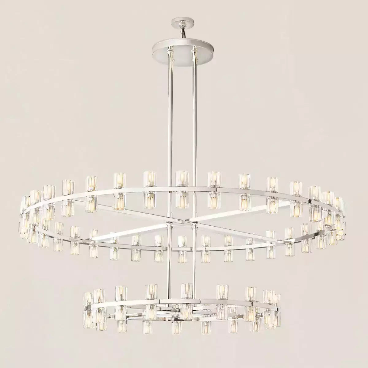 Arcachona LED Round Two Tier Chandelier 60"