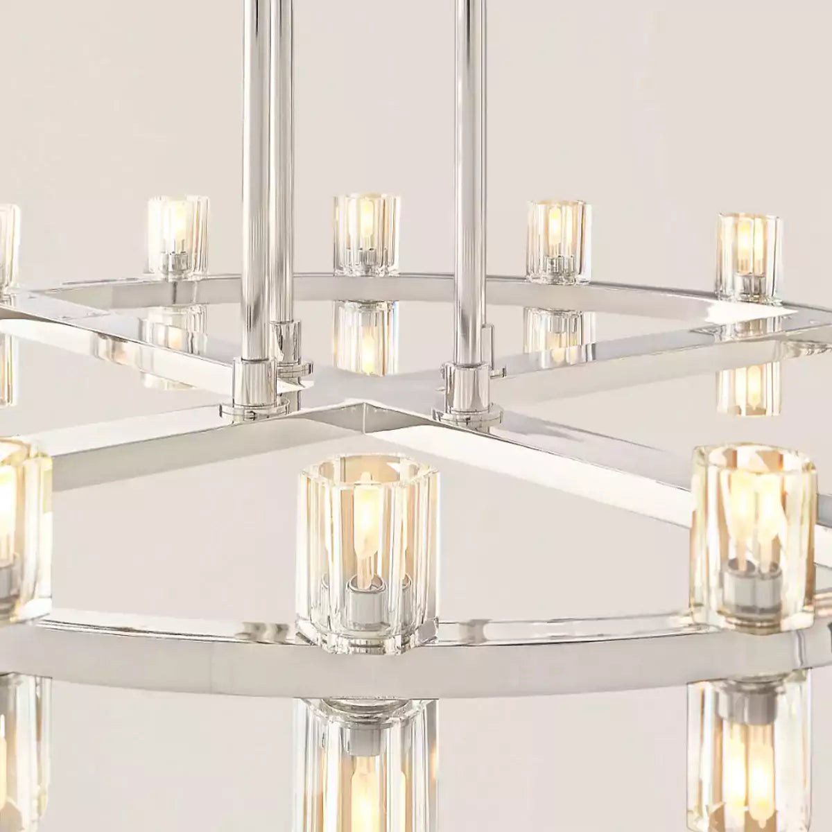 Arcachona LED Round Two Tier Chandelier 60"